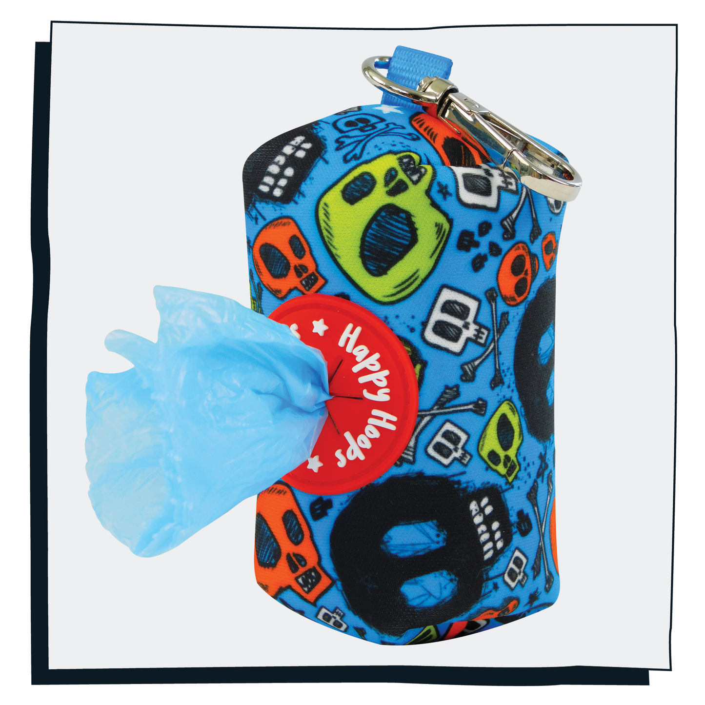 'Bad to the Bone' Poop Bag Holder