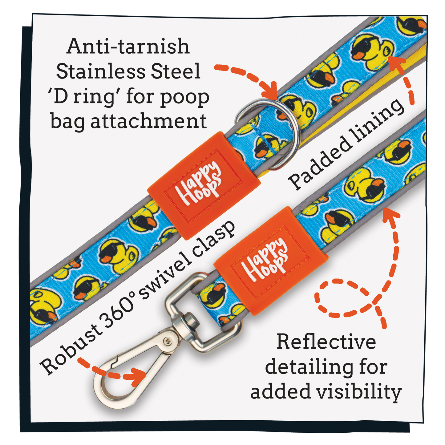 'Cool As Duck' Dog Lead