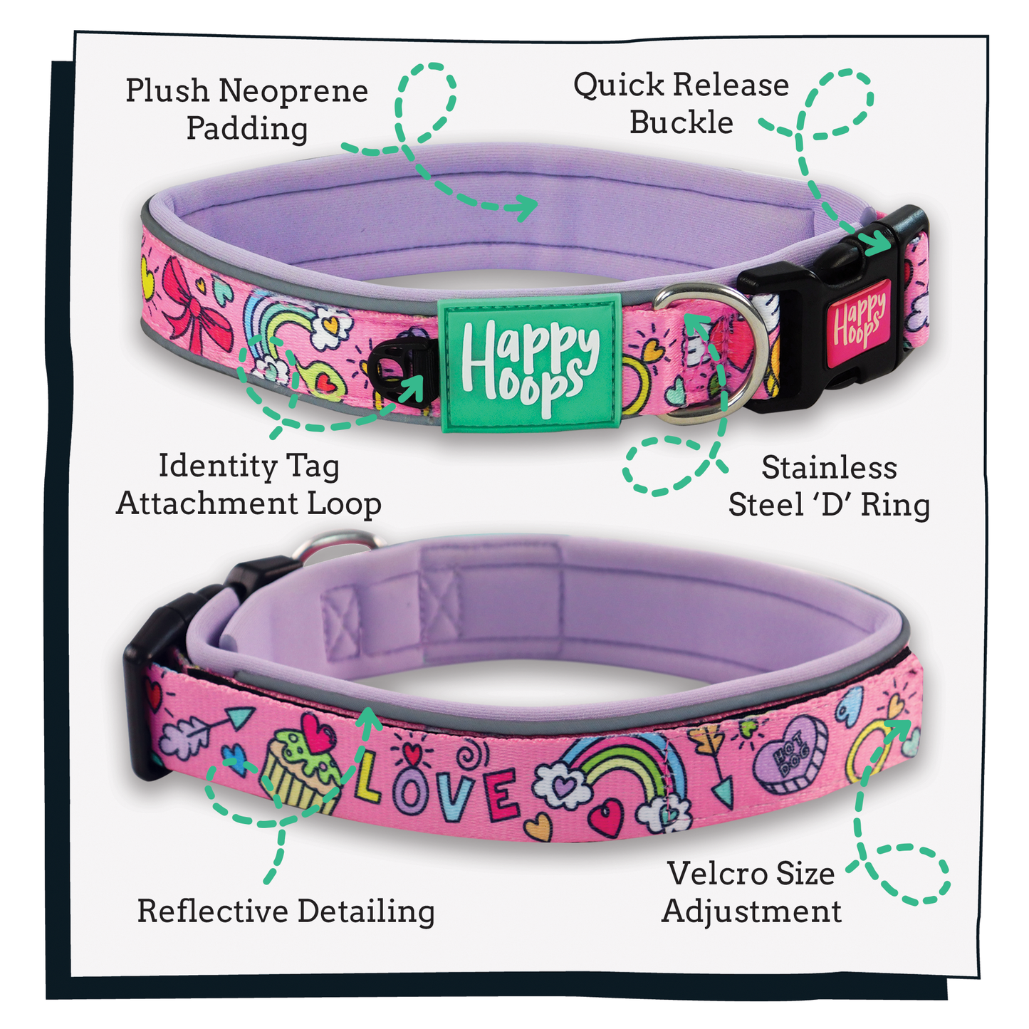 'Puppy Love' Dog Collar