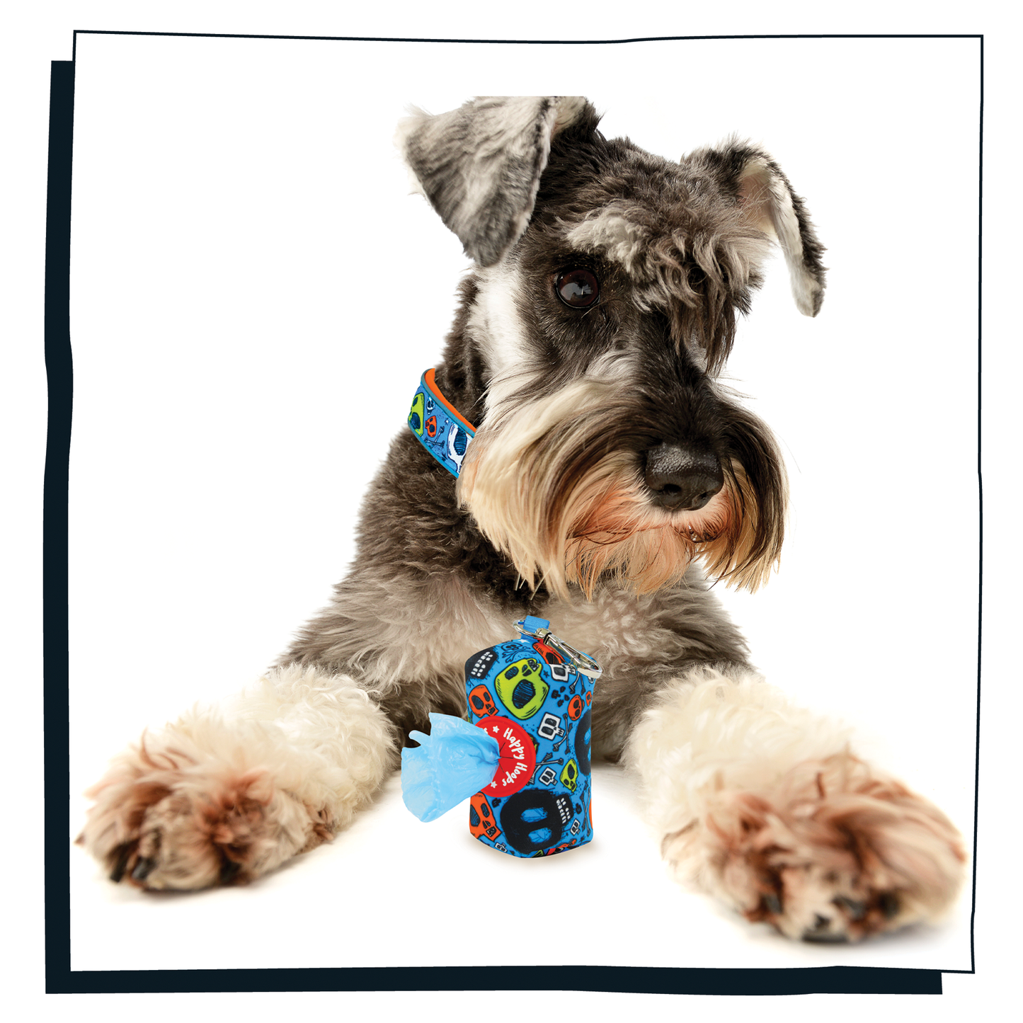 'Bad to the Bone' Poop Bag Holder