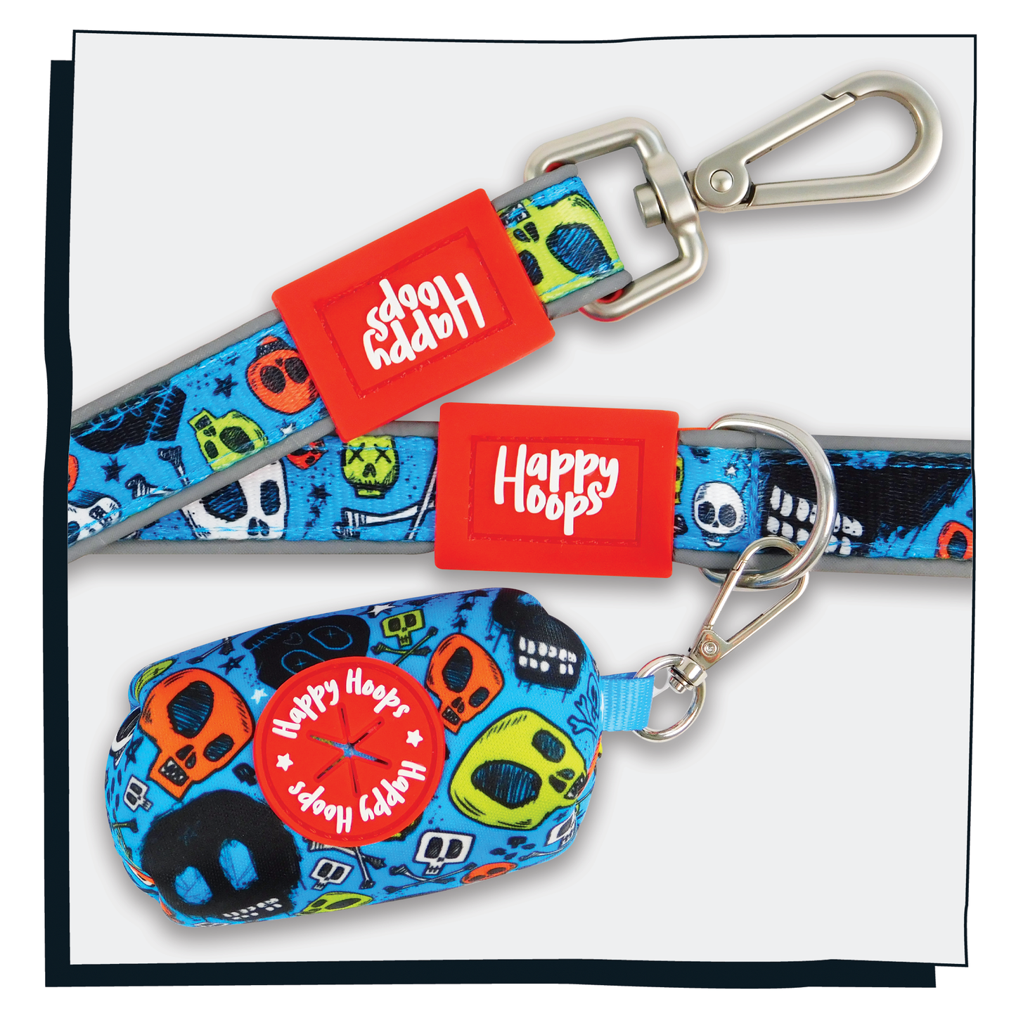 'Bad to the Bone' Poop Bag Holder