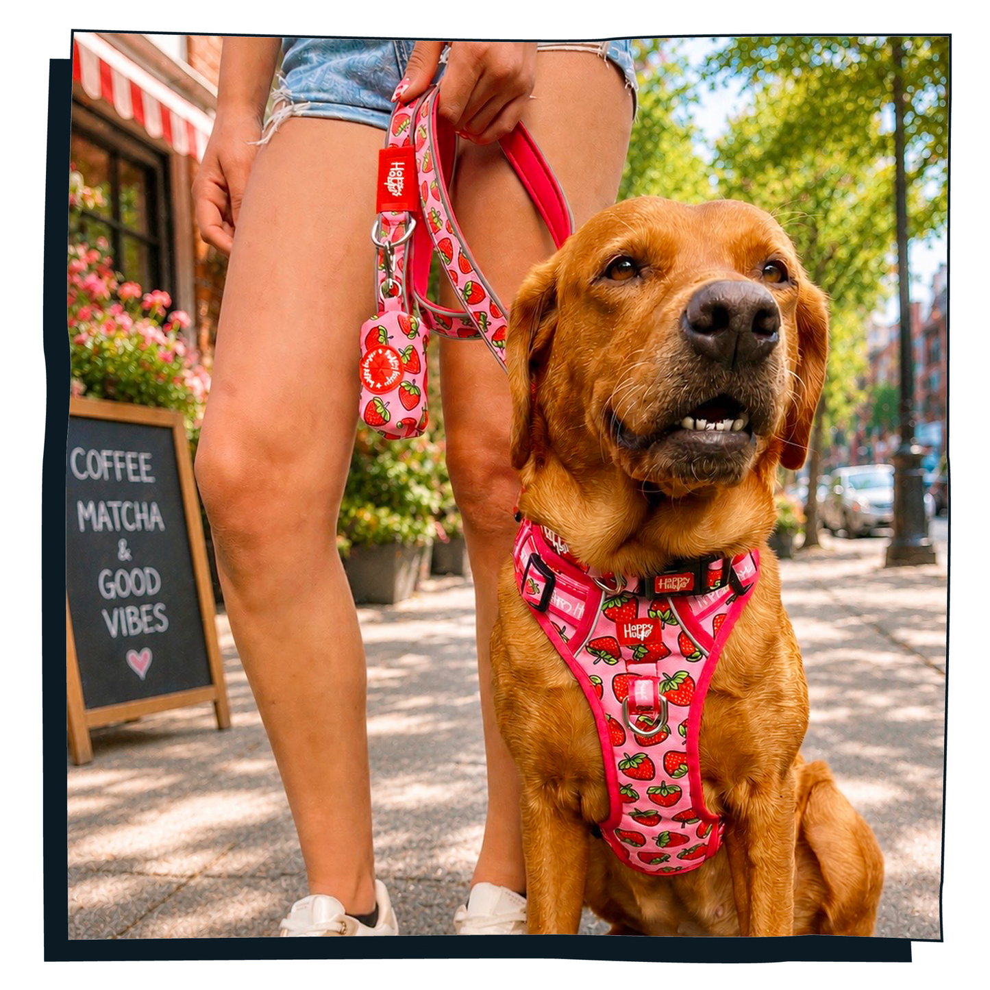 'Strawbabe' Dog Lead
