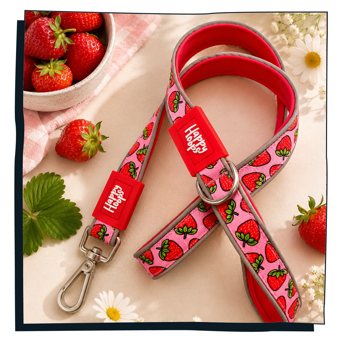 'Strawbabe' Dog Lead